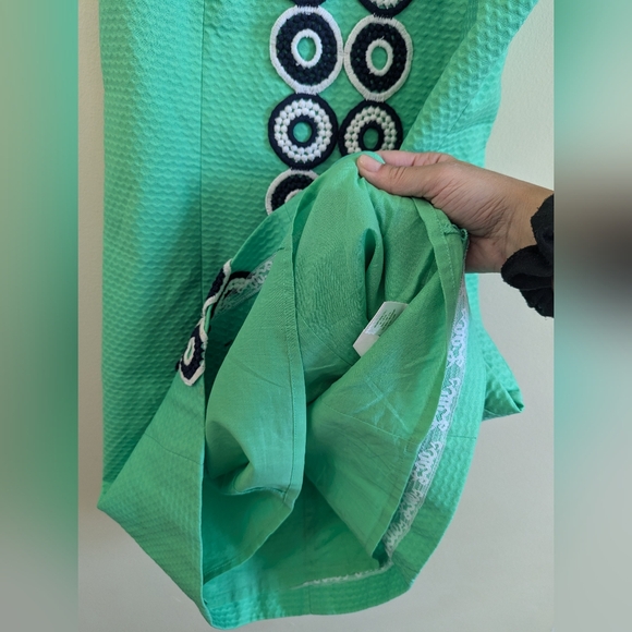 Lilly Pulitzer Trudy Shift Dress in Go Go Green, Size 8 - Picture 8 of 9